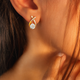 Curve Diamond Earrings
