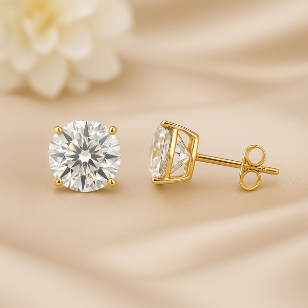Classic Round Diamond Studs