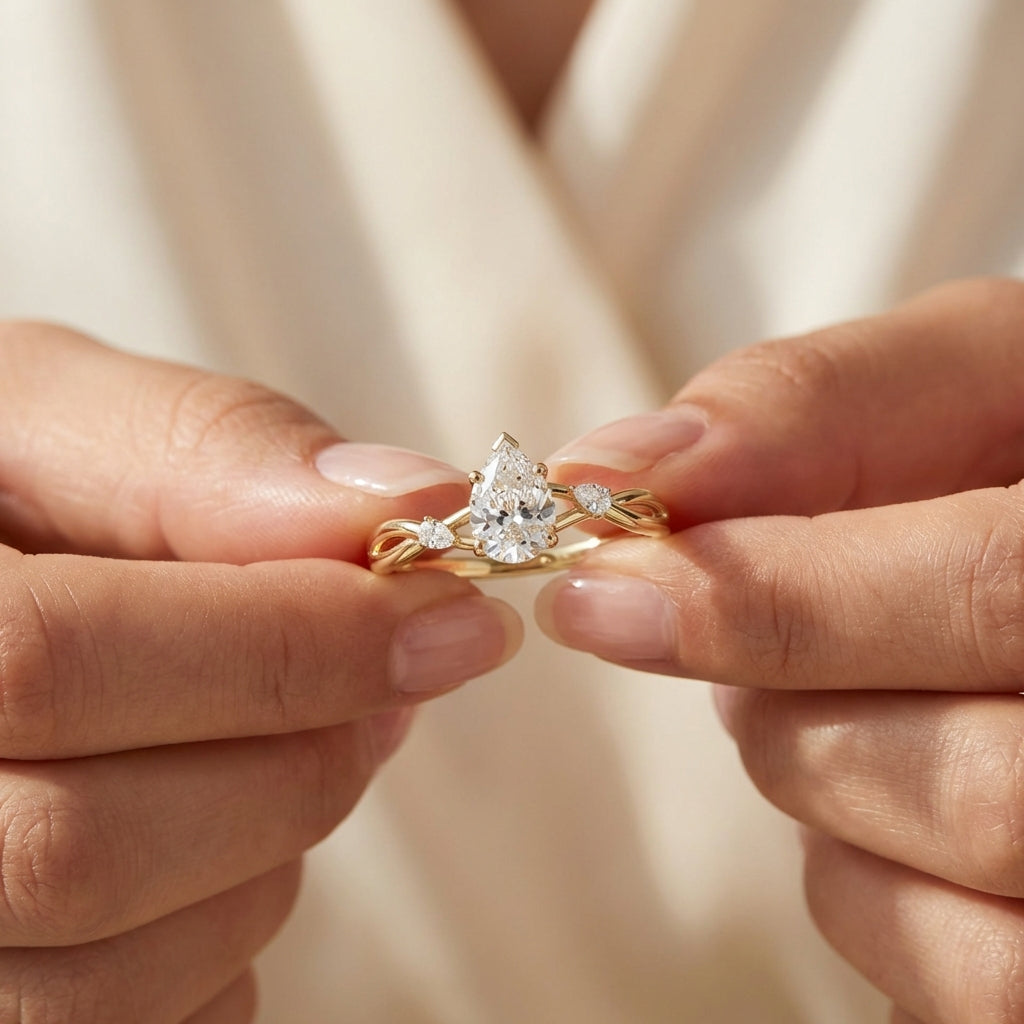 Celestia Teardrop Ring