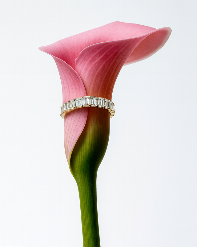 Diamond tennis necklace