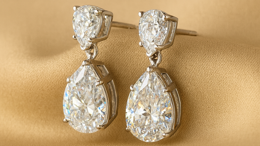 Teardrop Diamond Earrings
