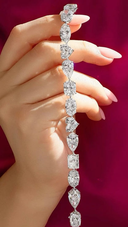 Mixed Cut Diamond Bracelet